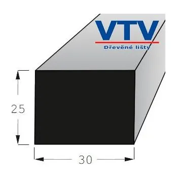 Stavební profil Lišta dřevěná H 3025 2m