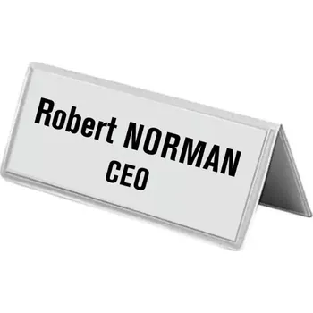 Jmenovka na stůl Stolní jmenovka 120x45, oboustranná, PLAST - 1ks