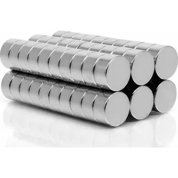 Dekorativní magnet Magnet super silný, stříbrný 15x15x3 mm (disk) - 1ks