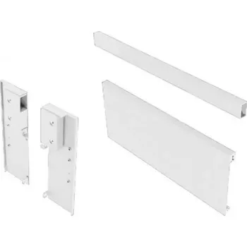 Elektrická zásuvka Zásuvkový Box Slim vnitř. zásuvka C1 sada = čelní panel+držák+reling čel. panelu 110/1200mm Bílá