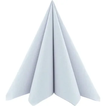 Papírový ubrousek Mank GmbH Airlaid perleťově šedé ubrousky UNI - Perlgrau 50 ks 40x40cm