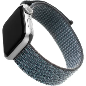 Řemínek na hodinky Nylonový řemínek FIXED Nylon Strap pro Apple Watch 38/40/41mm, temně šedý