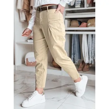 Dámské kalhoty Dámské chino kalhoty CHINOSKA tmavě béžové