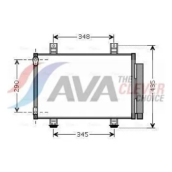 Výparník klimatizace Kondenzátor, klimatizace AVA SZA5087D