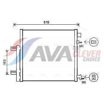 Výparník klimatizace Kondenzátor, klimatizace AVA DWA5140D