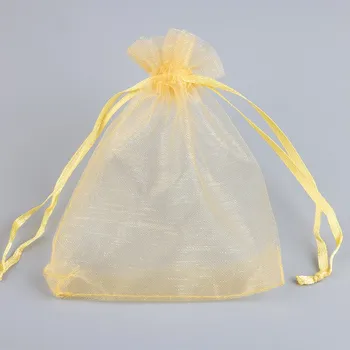 Dárková taška Dárkové pytlíčky z organzy - 17 x 23 cm 25ks Barva: 7 zlatá