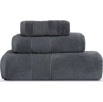 Ručník DARRÉ Ručníky a osušky BELLA CASA - tmavě šedá Velikost: ručníček 30 x 50