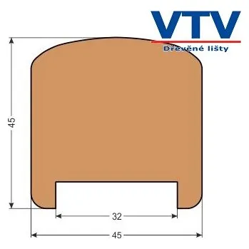 Madlo dřevěné MD 4545 2m c.85