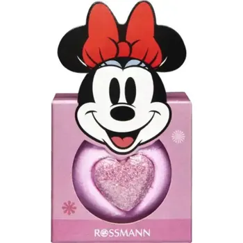 Minnie Mouse Růžová bomba do koupele se srdcem 40g