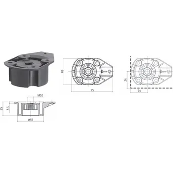 Priruba rekt. nohy 22.001.010.50
