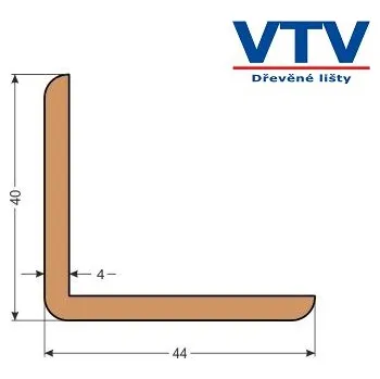 Stavební profil Lišta dřevěná L 4440 2m c.1