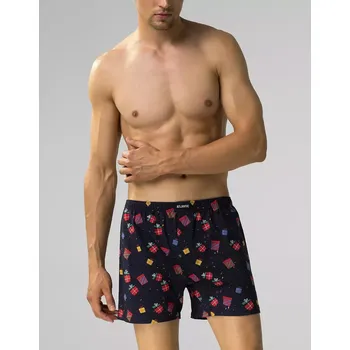 Boxerky Boxerky Atlantic 2GMB-006 A'2 S-2XL tmavě modrá a smaragdová S