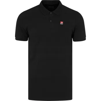 DIESEL Logo Black polo tričko XXL Černá