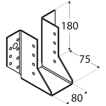 Stavební materiál WB 28 - 80*180 trámová botka