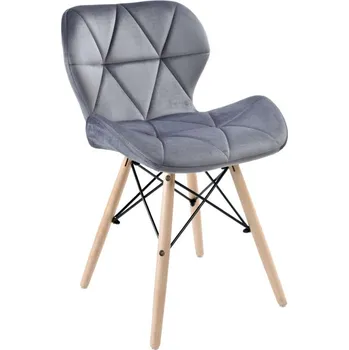 Jídelní židle Jídelní židle MURET sametová, grafitová