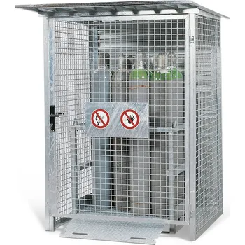 Skladový kontejner Sklad na plynové láhve typ GS 155, bez podlahy, pro až 24 lahví à 50 l