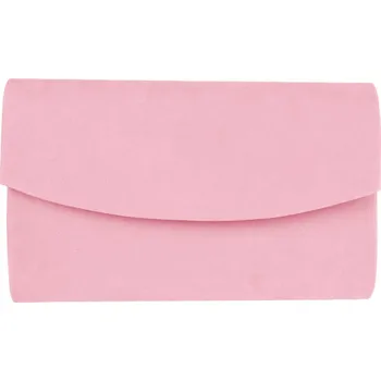 Dámská kabelka psaníčko P0244 semišové, růžové barvy 7300656-12