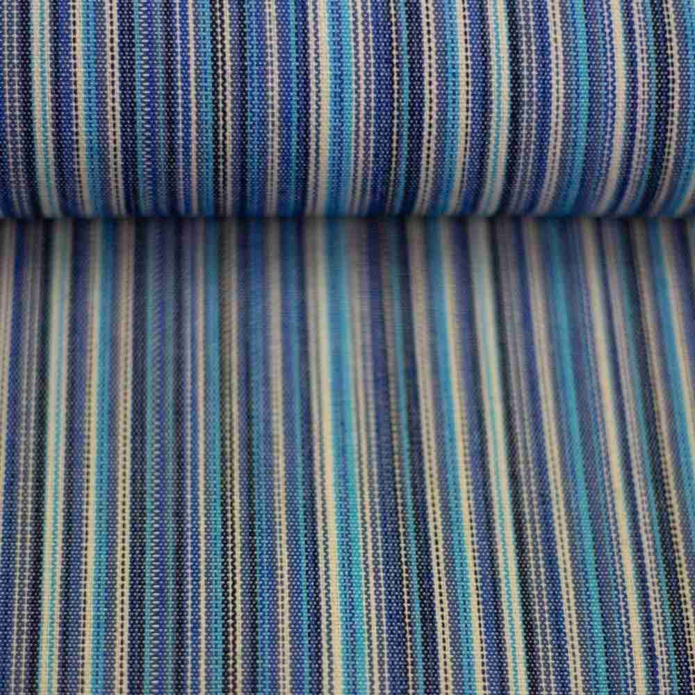 SWAFING Lehátkovina Rügen pruhy ecru, tyrkysová, modrá 0,9 m