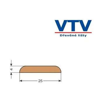 LED lišta Lišta dřevěná K 2504 2m c.44