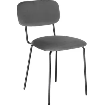 Jídelní židle Jídelní židle LOUIS sametová, černá / grafitová