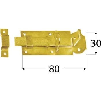Tesařské kování WZP 80 Zástrč jednoduchá mod.2 80x30x3,0 mm
