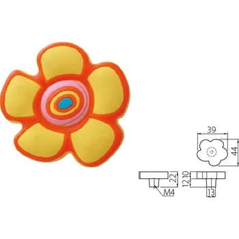 Nábytkové kování Uch. UM-KID-C-001 kytka