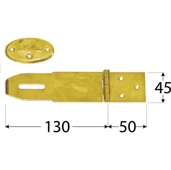 Visací zámek ZZK 50 Závěs zamykací krytý 180x45x2,0 mm
