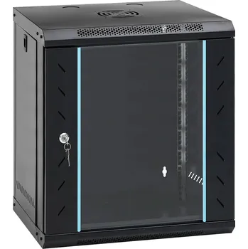 Příborník do zásuvky vidaXL Síťový kabinet s úložištěm Černá 53 x 45 x 60 cm Ocel