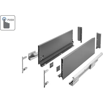 Úložný box Zásuvkový Box Slim P2O C 500C 167/500mm vysoký Antracit
