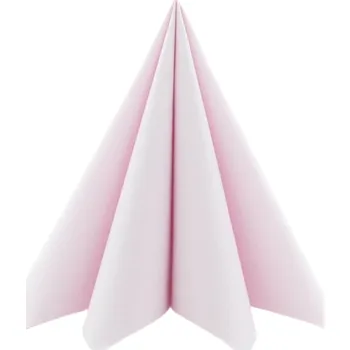 Papírový ubrousek Mank GmbH Airlaid světle růžové (Hellrosa) ubrousky UNI - Light pink 40x40cm 50 ks