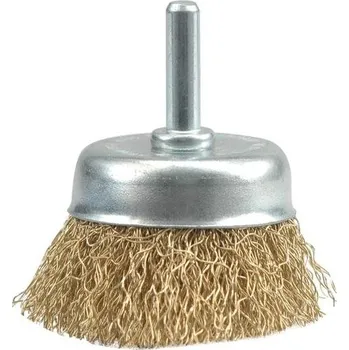 Vorel kartáč drátěný čelní s nástavcem do vrtačky 75 mm TO-06988