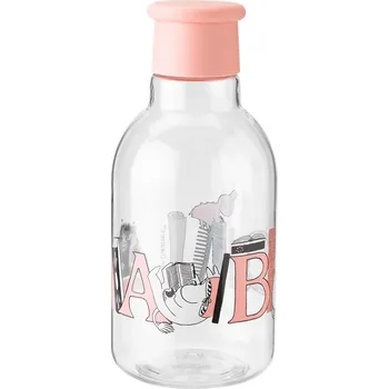 Láhev na vodu MOOMIN ABC 500 ml, lososová, tritan, RIG-TIG