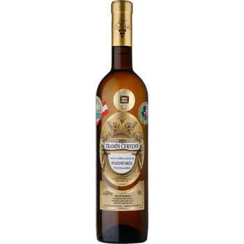 Víno Tramín červený, 2023, pozdní sběr, polosladké, Krist, 0,75l