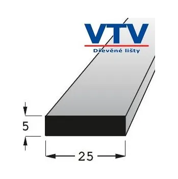 Podlahová lišta Lišta dřevěná H 2505 BK 900mm