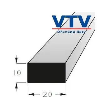 Podlahová lišta Lišta dřevěná H 2010 BK 900mm