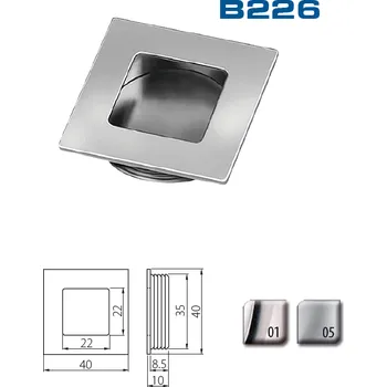 Nábytkové kování Uch. UZ-00B226-01 chrom