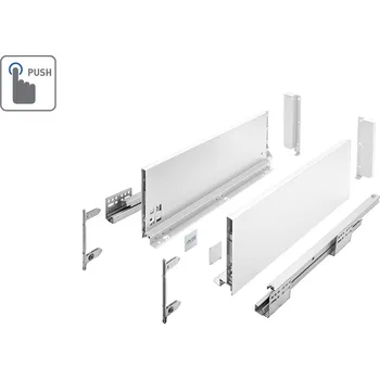 Úložný box Zásuvkový Box Slim P2O C1 500C1 167/500mm vysoký Bílá
