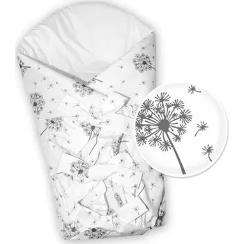 Zavinovačka Baby Nellys Klasická retro šněrovací zavinovačka Pampelišky Bílá