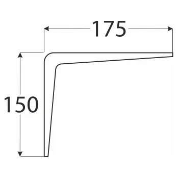Herní konzole WS 175 konzole stavební bílá 150x175