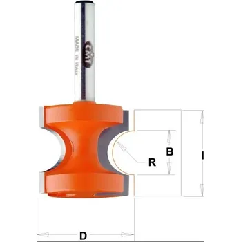 Příslušenství k frézce C95450911 C954 Fréza půlkruhová vydutá - R12,7 D44,5x41 B26,3 S=12 HW