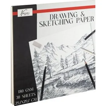 Skicovací papír 29,7 x 29,7cm, 180gms, 30 listů