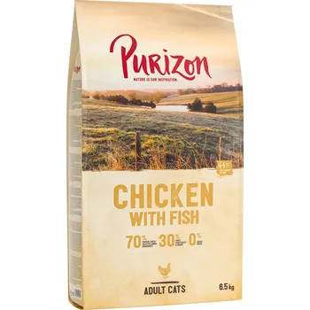 Krmivo pro kočku 2x6,5kg Purizon Adult kuře & ryba - bez obilnin
