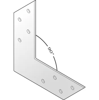 Tesařské kování NAS 120 - úhelnik dveře 120x120x35x2,0 mm