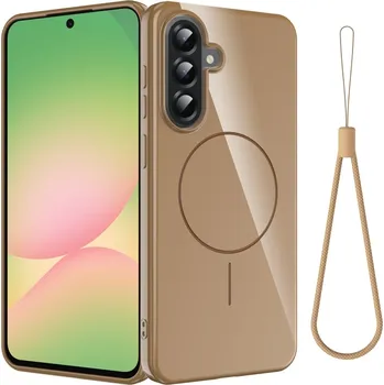 Pouzdro na mobilní telefon Carry gelový obal s MagSafe na Samsung Galaxy A17 4G/5G - zlatý