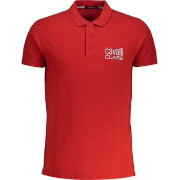 CAVALLI CLASS Carlo Red polo tričko M Červená