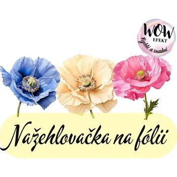 Nažehlovačky na fólii Nažehlovačka na fólii, VLČÍ MÁKY, 1 kus Zvolte VELIKOST motivu ZDE:: Větší