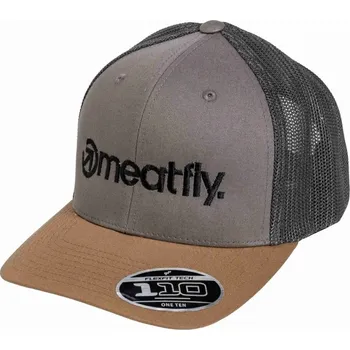 Kšiltovka Kšiltovka Meatfly MF Logo Trucker šedá/černá One Size