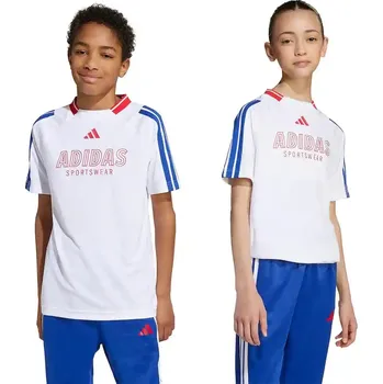 Chlapecké tričko Dětské tričko adidas bílá barva, s potiskem, JW7418 00X, vel. 128