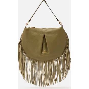 Kabelka Kabelka Cuoieria Fiorentina Emma 6003W.240 zelená malá s třásněmi