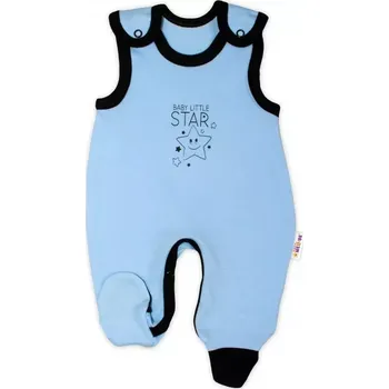 Dupačky Baby Nellys Kojenecké bavlněné dupačky Baby Little Star Modré, vel.56